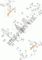 COOLING SYSTEM for KTM 390 DUKE WHITE 2017