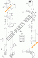 FRONT FORK / TRIPLE CLAMP for KTM 390 DUKE WHITE 2017