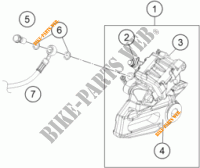 REAR BRAKE CALIPER for KTM 390 DUKE ORANGE 2017