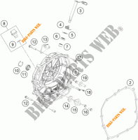 CLUTCH COVER for KTM 390 DUKE WHITE 2017