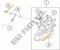 REAR BRAKE CALIPER for KTM 390 DUKE WHITE 2017