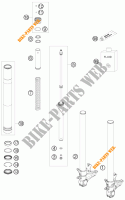 FRONT FORK (PARTS) for KTM 1190 RC8 R TRACK 2012
