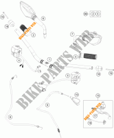 HANDLEBAR / CONTROLS for KTM 390 DUKE BLACK ABS 2017