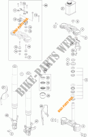 FRONT FORK / TRIPLE CLAMP for KTM 390 DUKE WHITE ABS 2017