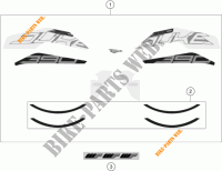 STICKERS for KTM 390 DUKE WHITE ABS 2017