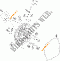 CLUTCH COVER for KTM 390 DUKE WHITE ABS 2016