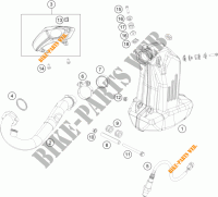 EXHAUST for KTM 390 DUKE BLACK ABS 2016