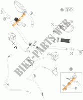 HANDLEBAR / CONTROLS for KTM 390 DUKE BLACK ABS 2016