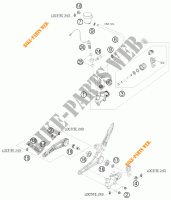 REAR BRAKE MASTER CYLINDER for KTM 1190 RC8 R TRACK 2011