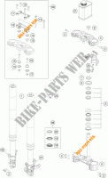 FRONT FORK / TRIPLE CLAMP for KTM 390 DUKE BLACK ABS 2016