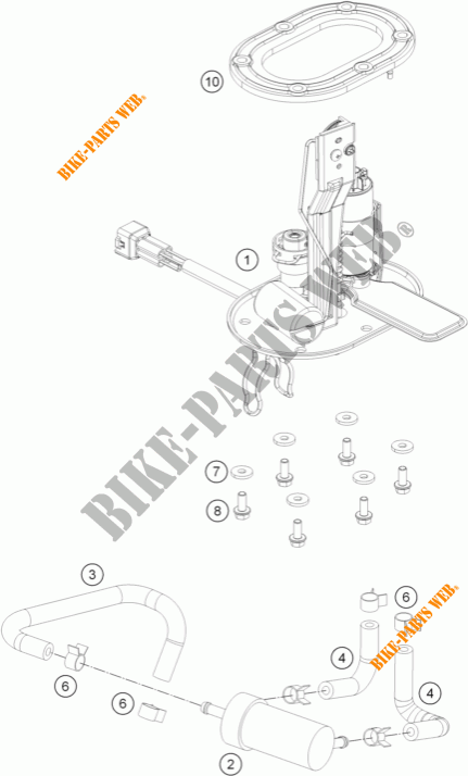 FUEL PUMP for KTM 390 DUKE BLACK ABS 2016