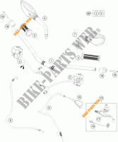 HANDLEBAR / CONTROLS for KTM 390 DUKE WHITE ABS 2016