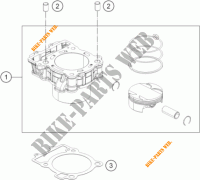 CYLINDER for KTM 390 DUKE BLACK ABS 2016