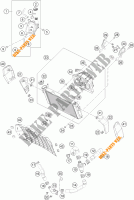 COOLING SYSTEM for KTM 390 DUKE WHITE ABS 2016