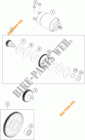 ELECTRIC STARTER MOTOR for KTM 390 DUKE BLACK ABS 2016