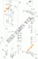 FRONT FORK / TRIPLE CLAMP for KTM 390 DUKE WHITE ABS 2016