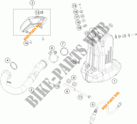 EXHAUST for KTM 390 DUKE WHITE ABS 2016