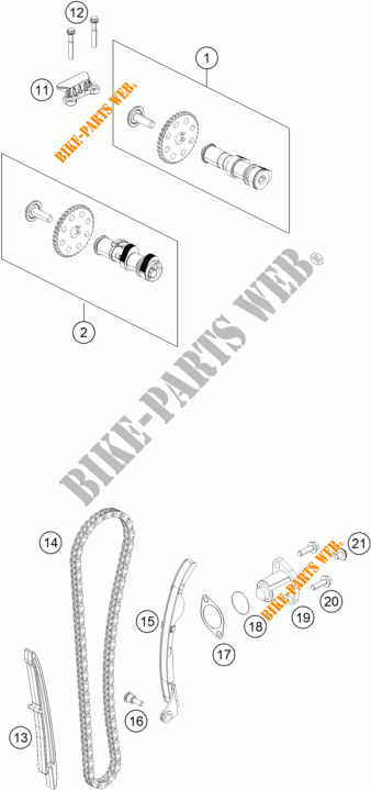 TIMING for KTM 390 DUKE WHITE ABS 2015