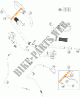 HANDLEBAR / CONTROLS for KTM 390 DUKE BLACK ABS 2015
