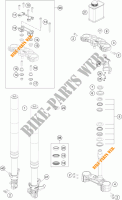 FRONT FORK / TRIPLE CLAMP for KTM 390 DUKE WHITE ABS 2015