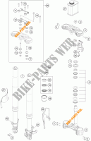 FRONT FORK / TRIPLE CLAMP for KTM 390 DUKE BLACK ABS 2015