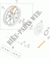 FRONT WHEEL for KTM 390 DUKE BLACK ABS 2015