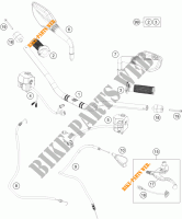 HANDLEBAR / CONTROLS for KTM 390 DUKE BLACK ABS 2015