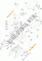 TANK / SEAT for KTM 390 DUKE WHITE ABS 2015