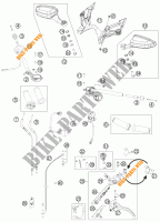HANDLEBAR / CONTROLS for KTM 1190 RC8 R WHITE 2015