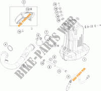 EXHAUST for KTM 390 DUKE WHITE ABS 2015