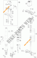 FRONT FORK / TRIPLE CLAMP for KTM 390 DUKE WHITE ABS 2015