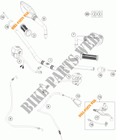 HANDLEBAR / CONTROLS for KTM 390 DUKE WHITE ABS 2015