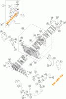 COOLING SYSTEM for KTM 390 DUKE WHITE ABS 2015