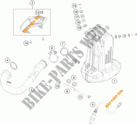 EXHAUST for KTM 390 DUKE BLACK ABS 2014