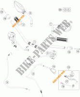 HANDLEBAR / CONTROLS for KTM 390 DUKE BLACK ABS 2014