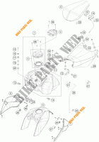 TANK / SEAT for KTM 390 DUKE WHITE ABS 2014