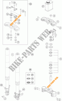 FRONT FORK / TRIPLE CLAMP for KTM 390 DUKE BLACK ABS 2014