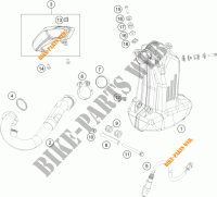 EXHAUST for KTM 390 DUKE WHITE ABS 2014