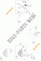 FRONT BRAKE CALIPER for KTM 390 DUKE WHITE ABS 2014