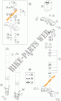 FRONT FORK / TRIPLE CLAMP for KTM 390 DUKE WHITE ABS 2014