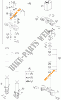 FRONT FORK / TRIPLE CLAMP for KTM 390 DUKE BLACK ABS 2014