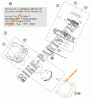 CYLINDER for KTM 1190 RC8 R WHITE 2015