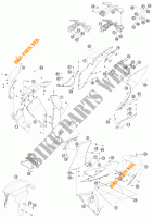 PLASTICS for KTM 1190 RC8 R WHITE 2015