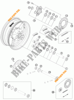 REAR WHEEL for KTM 1190 RC8 R WHITE 2015