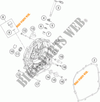 CLUTCH COVER for KTM 390 DUKE WHITE ABS 2014