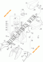 TANK / SEAT for KTM 390 DUKE WHITE ABS 2014