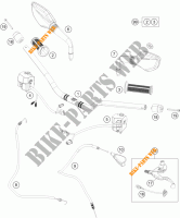 HANDLEBAR / CONTROLS for KTM 390 DUKE WHITE ABS 2013