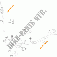 SIDE / MAIN STAND for KTM 390 DUKE WHITE ABS 2013