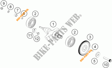 BALANCER SHAFT for KTM 390 DUKE WHITE ABS 2013