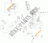 EXHAUST for KTM 390 DUKE WHITE ABS 2013